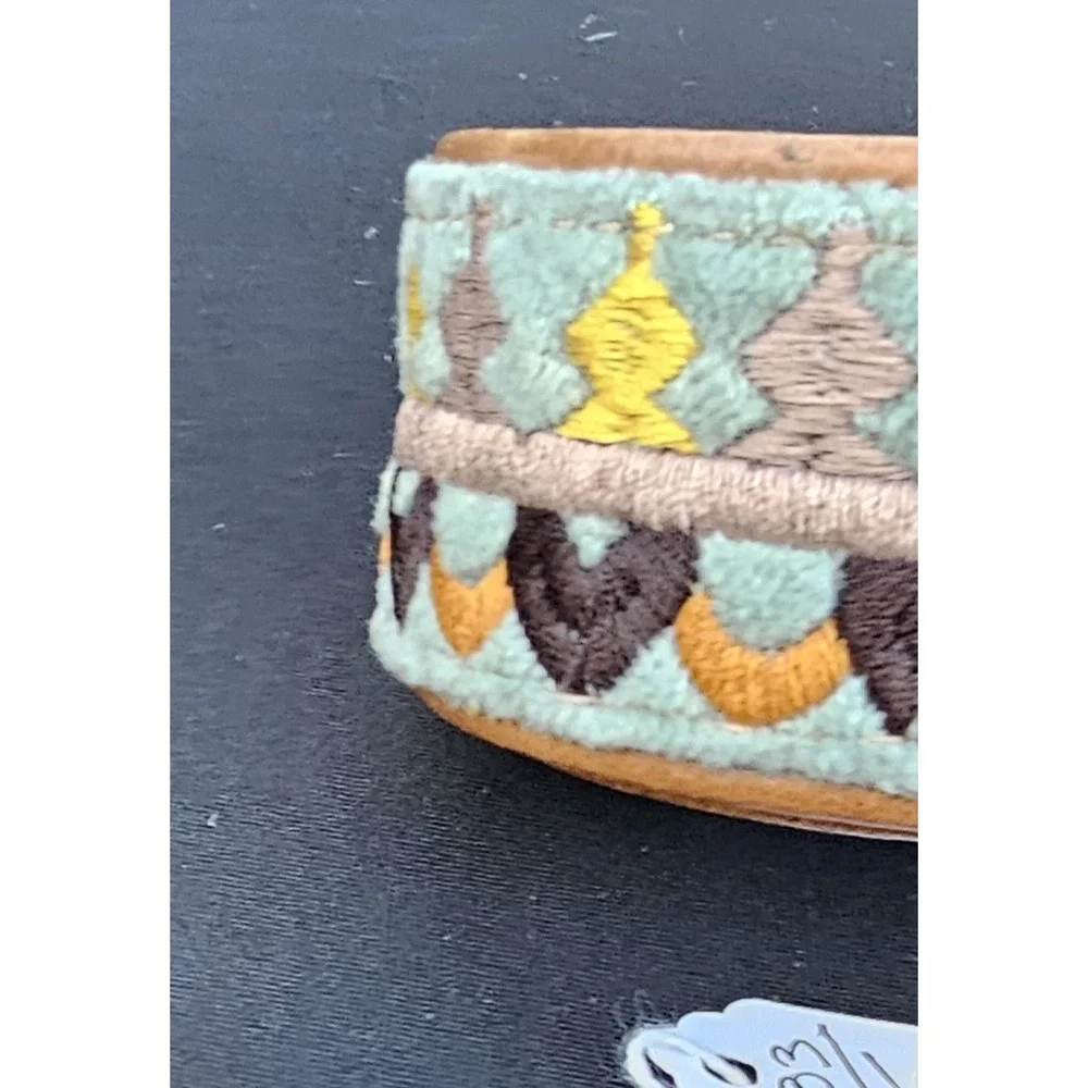 Hand Woven- Embroidered Dog Collar Africa Size 25 Inches NWT